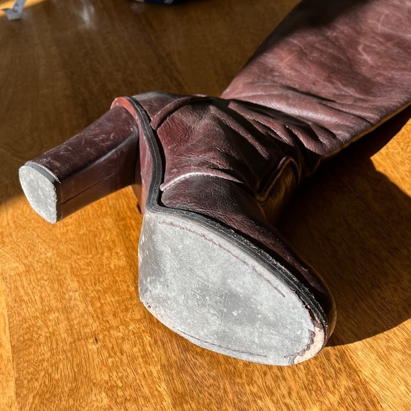 Frye Sylvia Pipping High Heel Knee High Boot - Picture 8 of 10